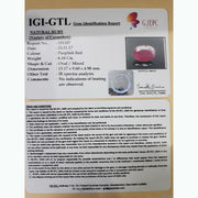 6.84 Ratti Natural New Burma Ruby with Govt. Lab Certificate-(4551)